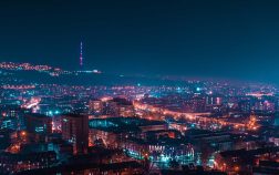 Yerevan night panorama
